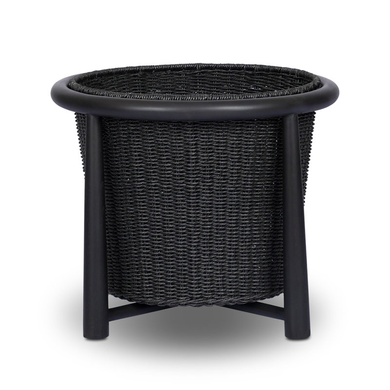 Kernan Basket-Single Twisted Black Hyacinth, Single Twisted Black Hyacinth