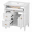 Meuble-lavabo 30 po avec lavabo, meuble-lavabo avec un tiroir rabattable et deux tiroirs, tablette réglable-927019880