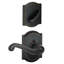 Flair Interior Lever and Single Cylinder Deadbolt Thumbturn Set (Exterior Portion Sold Separately)-22335208-22335209