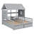 House Platform Beds With Two Drawers, Combination Of 2 Side By Side Beds-1967114144