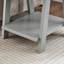 Table d'appoint contemporaine en bois gris