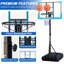 Cerceau de basketball portatif dans le sol