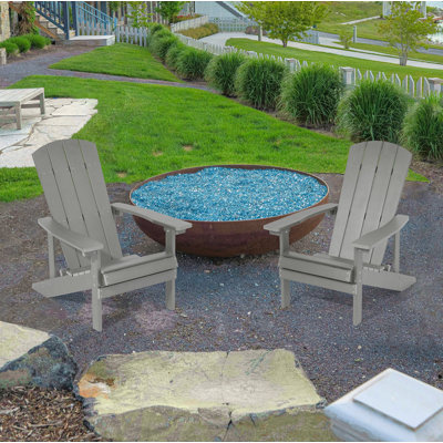 Bergenfield Patio Adirondack Chair HIPS Plastic Chair