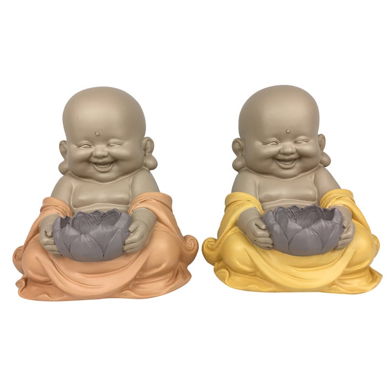 2 Piece Resin Tabletop Tealight Holder Set