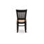 L'ensemble 5 pièces de table et chaises de cuisine comprend une table de salle à manger ronde avec Dropleaf et 4 chaises de salle à manger en tissu de lin, noir-400042977-400042968-400042982