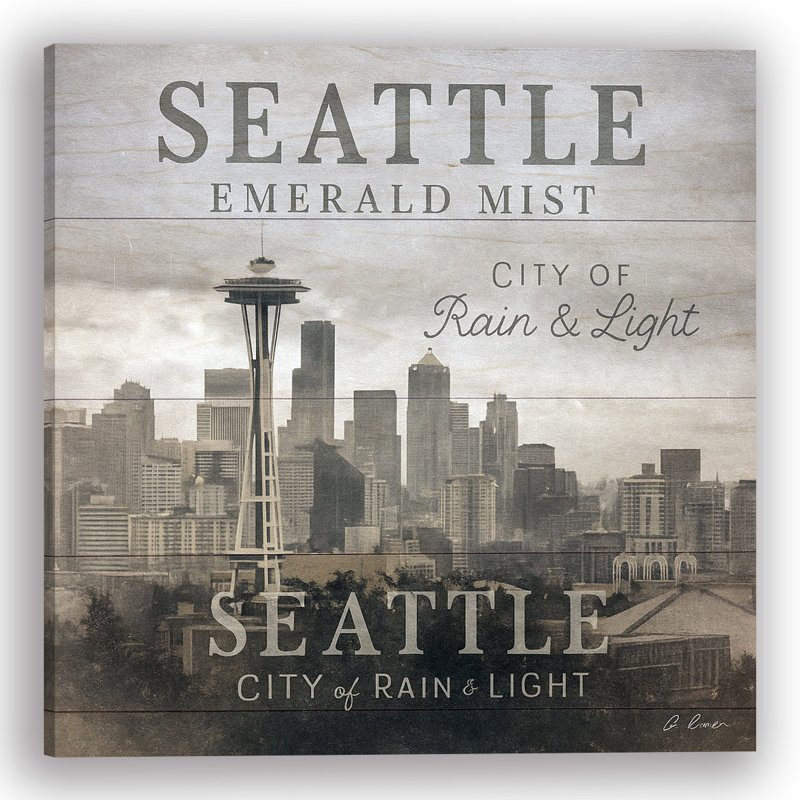 "SEATTLE – Emerald Mist" Canvas Wall Art