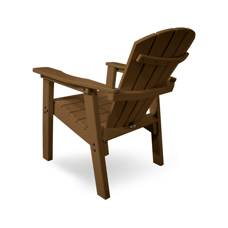 Chaise de salle à manger POLYWOOD Seashell, Teck foncé
