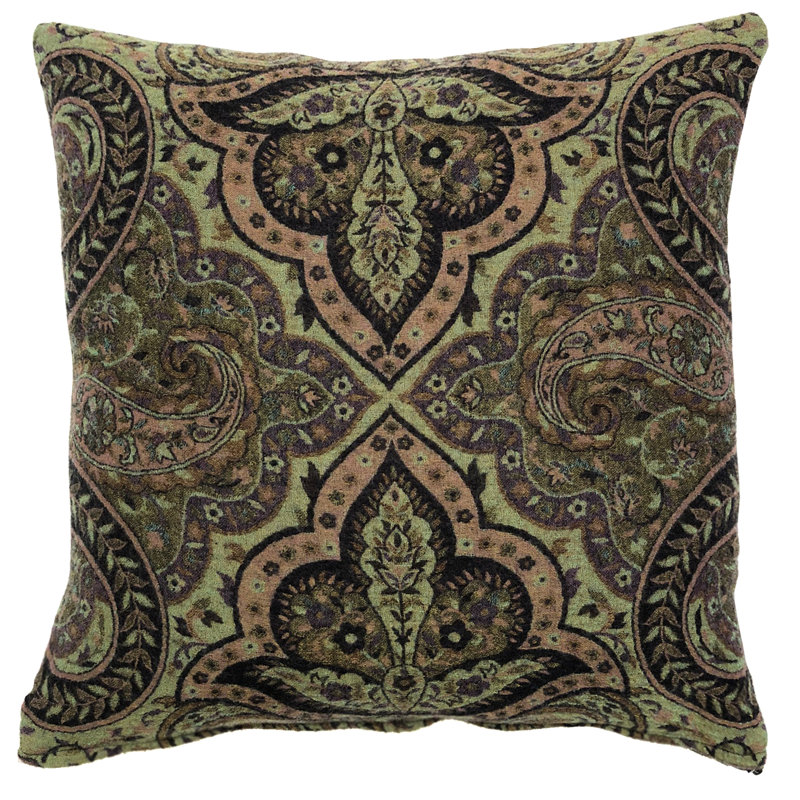 Neo Damask Wool Throw Pillow