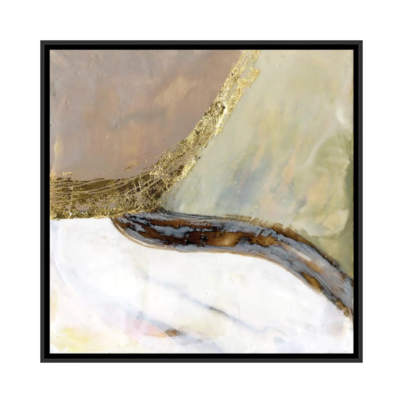 « Passerelles I » par Jennifer Goldberger-impression, H 26 po x l 26 po x P 1,5 po, Toile avec cadre noir