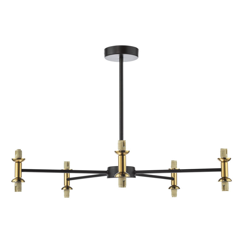 Flush Mount, 31 cm H x 60 cm W x 60 cm D, 10 Lights