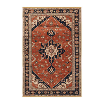 Machine Washable Persian Brown Area Rug