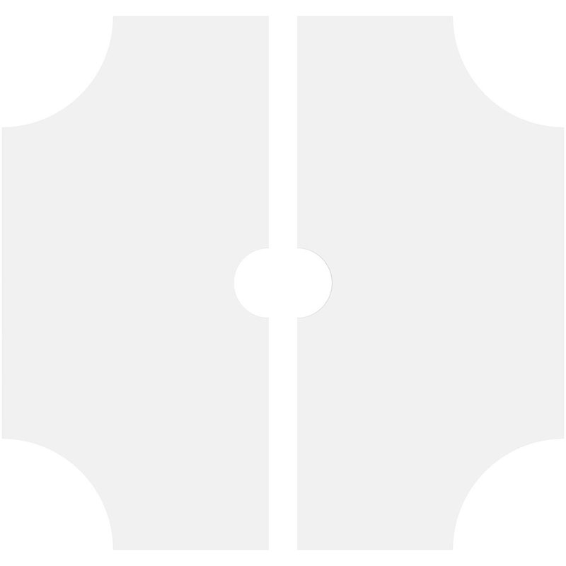 Médaillon de plafond contemporain en PVC de qualité architecturale 36 po x P 12 1/2 po x P 1 po Knox