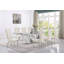 Kemya Glass Top Double Pedestal Dining Set-218870197-218870201-218970944