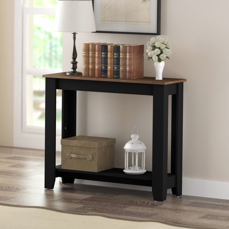 Console l 35,2 po Justine Basilico, Noyer cendré / noir