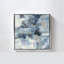 "In the Clouds Indigo and Grey Crop" par Silvia Vassileva, reproduction sur toile dans un cadre flottant-896456826-896456827