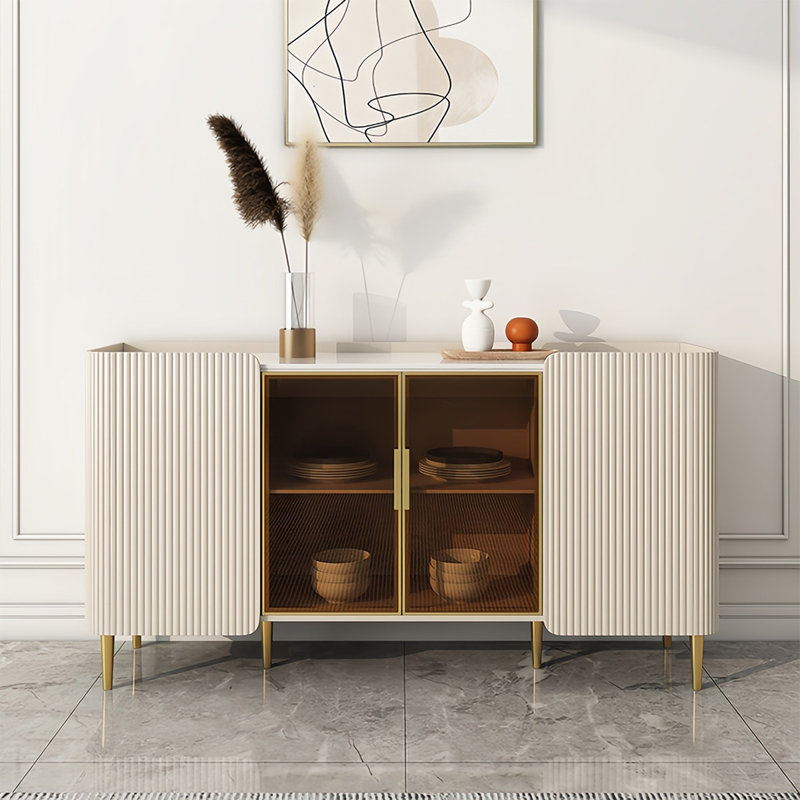 Buffet multifonctionnel de luxe, H 33,46 po x l 62,99 po x P 15,74 po