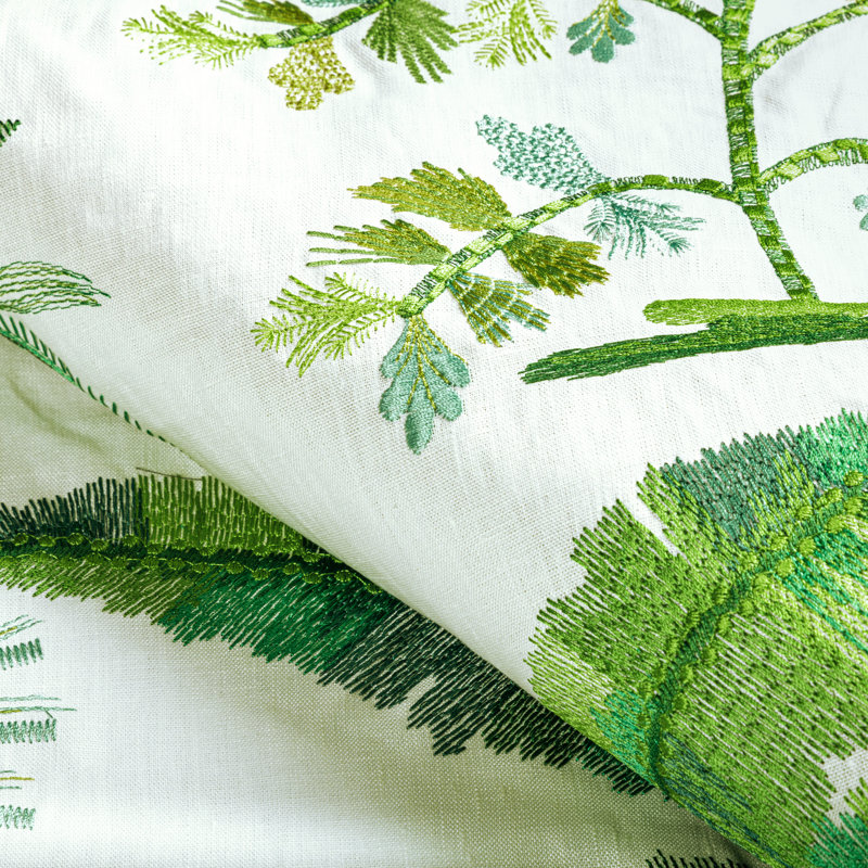 Majorelle Martil Emb Performance Fabric, Leaf