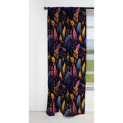 Motif mystique boho boho - rideau abstrait boho - rideau occultant abstrait - 1 panneau