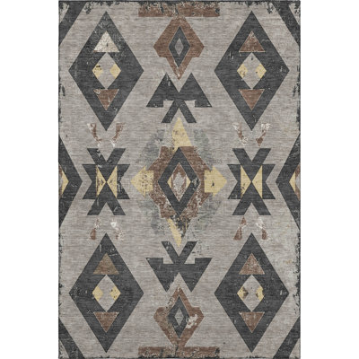 Premium Machine Washable Fairwood AMF1882 Aztec Rug
