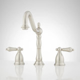 Victorian Widespread Bathroom Faucet with Lever Handles