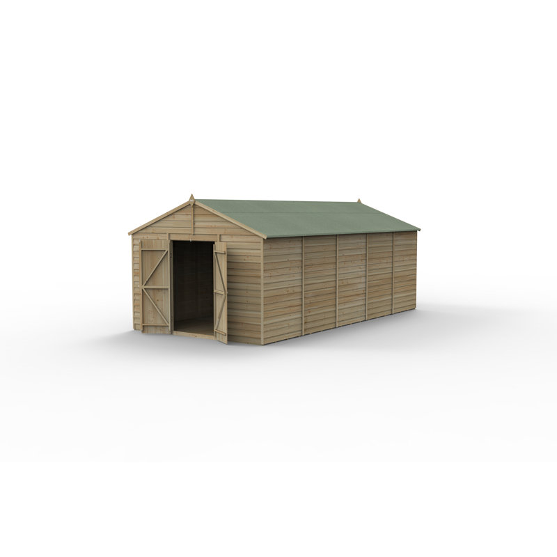 Overlap Pressure Treated 6 x 4 Apex Shed