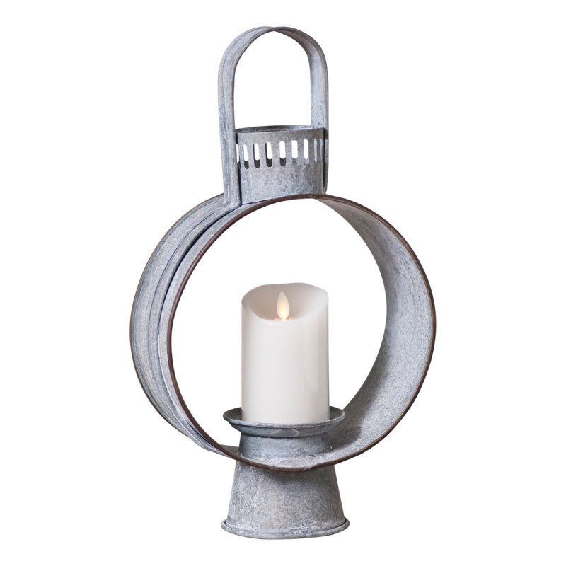 17'' H Metal Tabletop Lantern