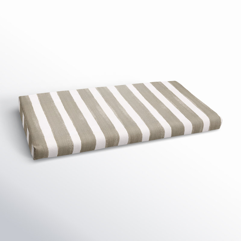 Gia Striped Indoor/Outdoor Bench Cushion, 45" W x 17" D