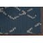 Tapis bleu / blanc en laine noué à la main de conception unique 2 pi x 3 pi New Age