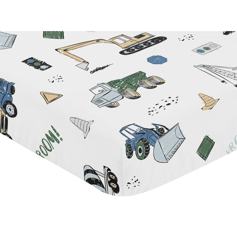 Drap-housse pour lit de bébé Construction Construction