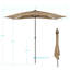 Parasol de marché rectangulaire lumineux 120 po x 84 po Mirela-829123282