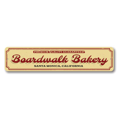 Boardwalk Bakery Aluminum Sign
