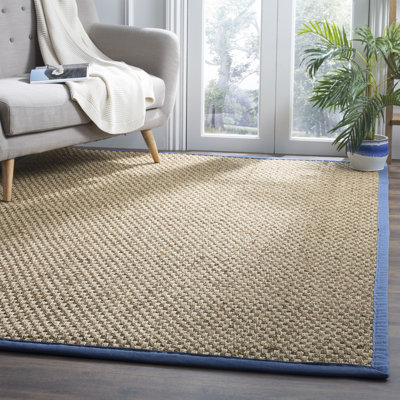 Campbellton Natural Fiber Seagrass Solid Color Rug