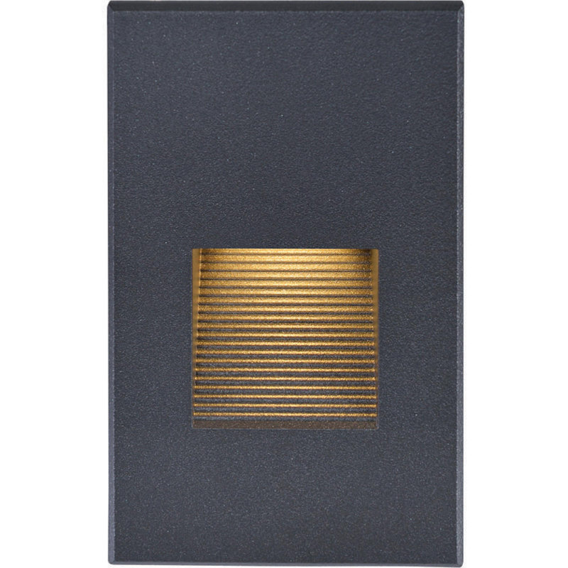 Bronze Vertical LED Step Light with Metal Finish