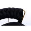Ensemble de 2 tabourets de bar, avec repose-pieds chromé et base pivotante réglable en velours-125536140