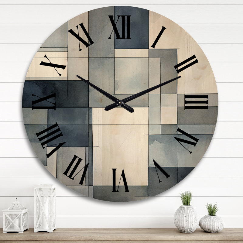 Horloge murale Cubist Dreams, Très grand