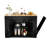 Versatile Storage Black Particle Board Island For Dining & Organizing