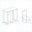 Armoires | Armoire à linge inclinable moderne à 2 compartiments, blanc cassé, anti-basculement, capacité de charge de 100 lb | Panneau de fibres à densité moyenne | Salle de lavage