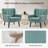Tufted Upholstered Wide Back Armchair（Set of 2）-412486726