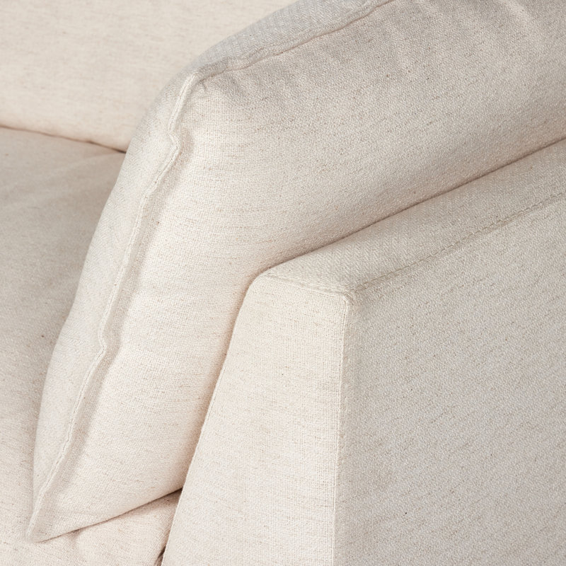 Kosa Sofa, Cream Polyester Blend
