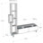 Sloane Asymmetrical Geometric White Entertainment Center-735741789