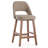 Upholstered Boucle Fabric Counter Stools, Armless Barstools With Wooden Legs For Kitchen Island Bar Counter-1757312362