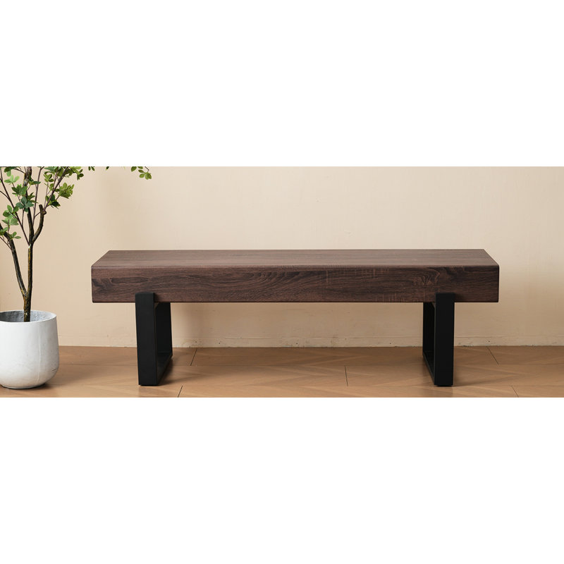 Banc de salle à manger et de salle à manger 59 po Mid-Century Modern