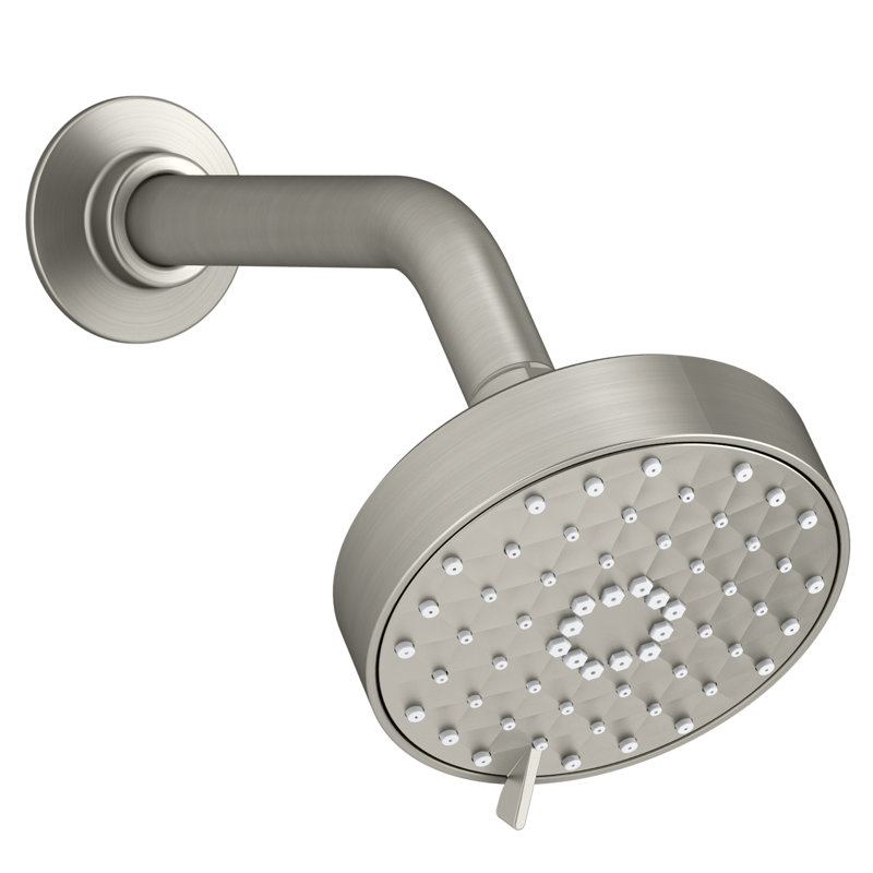 Awaken G110 Full/Standard Low Flow Shower Head 2.0 GPM, Vibrant Brushed Nickel