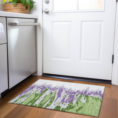 Premium Machine Washable Corum AMF1050 Abstract Rug