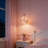 1 -Light Single Retro Pink Glass Pendant