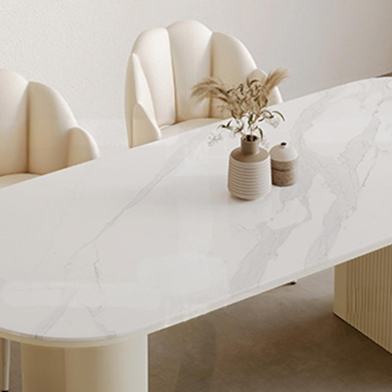 Table de salle à manger Simple French Rock, H 29,52 po x L 62,99 po x l 31,49 po