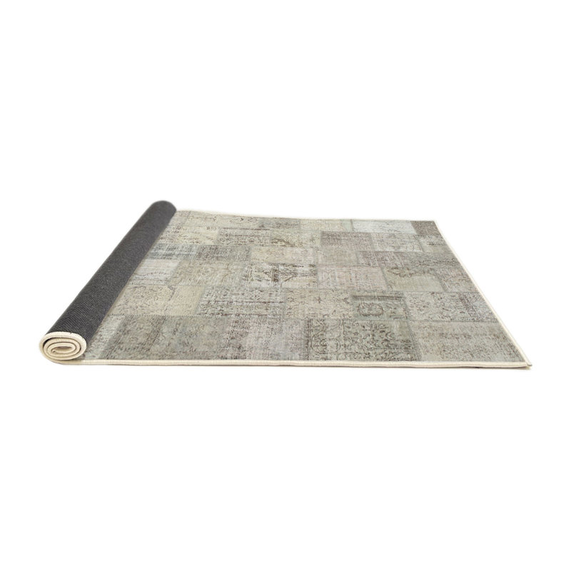 Tapis gris zone contemporaine, Rond 3 pi