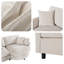 Canapé modulaire en méridienne courbé Cloud-Like - Confort moelleux pour les petits espaces et la vie moderne-72999561