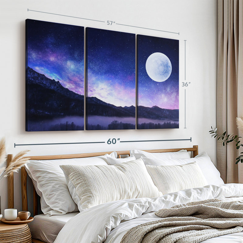 «Mauve nuit», art mural, H 36 po x l 57 po x P 1,25 po