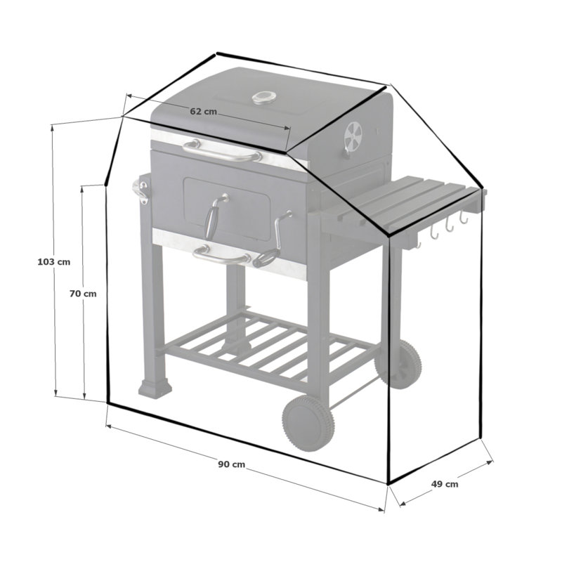 Symple Stuff 90cm W x 49cm D Grill Cover